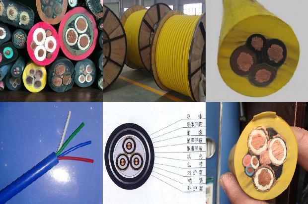 三芯带屏蔽线的电缆