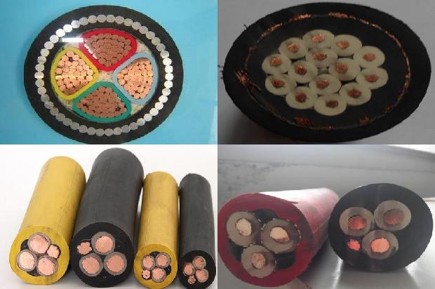 阻燃防火橡胶电缆3×10平方加2×6平方